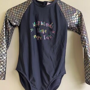 Mermaids Have More Fun Kids Swim Suit Sz 10/12